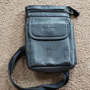 Hengwin unisex leather crossbody bag nwot